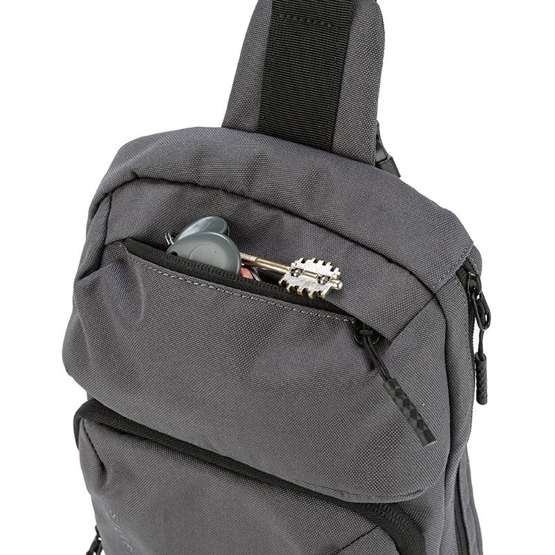 Мъжка раница през рамо за iPad Mini, Silver Flame, K012-2, Сива